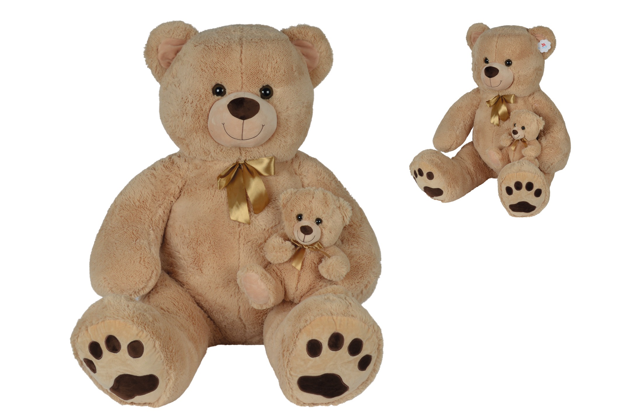Peluche Maman Ours 140cm Et Son Bebe 30cm Peluches Pas Cheres