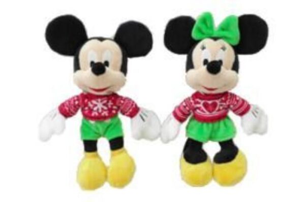 587/6078 - Mickey et Minnie Noël 17cm