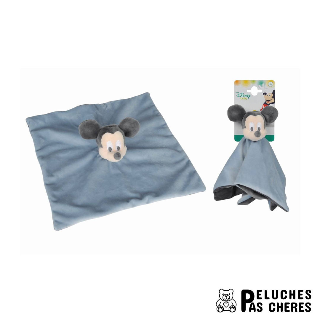 Doudou mickey naissance bleu