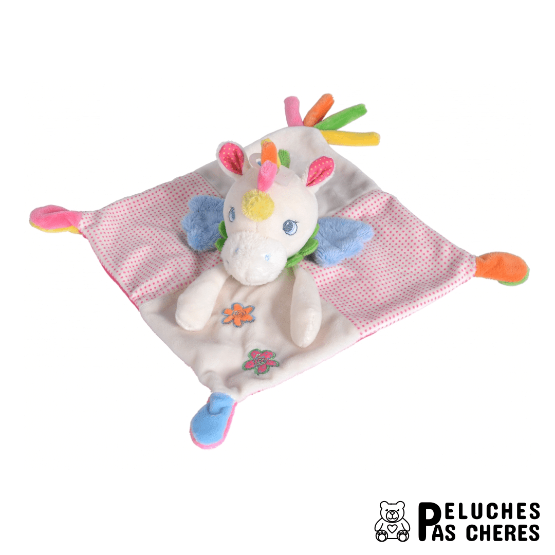 LICORNE DOUDOU FILLE 22CM - Peluches Pas Chères