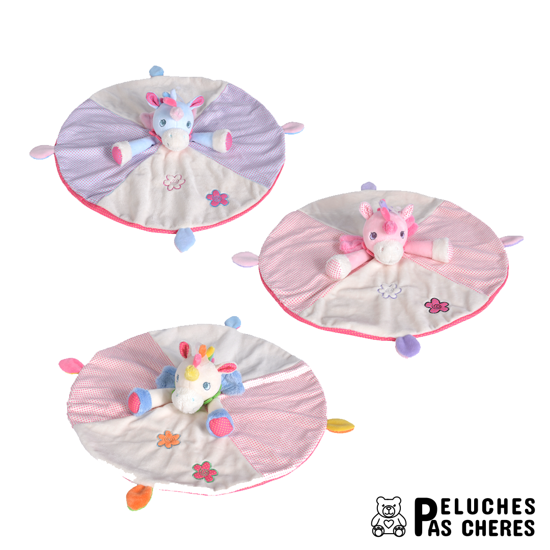 LICORNE DOUDOU FILLE 22CM - Peluches Pas Chères