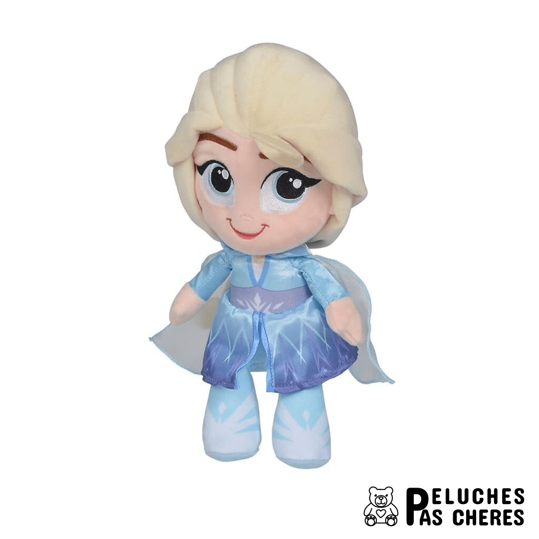 Fun House REINE DES NEIGES ELSA PELUCHE RANGE PYJAMA 50CM pas cher 