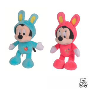 PELUCHE MICKEY MINNIE LAPIN 20CM