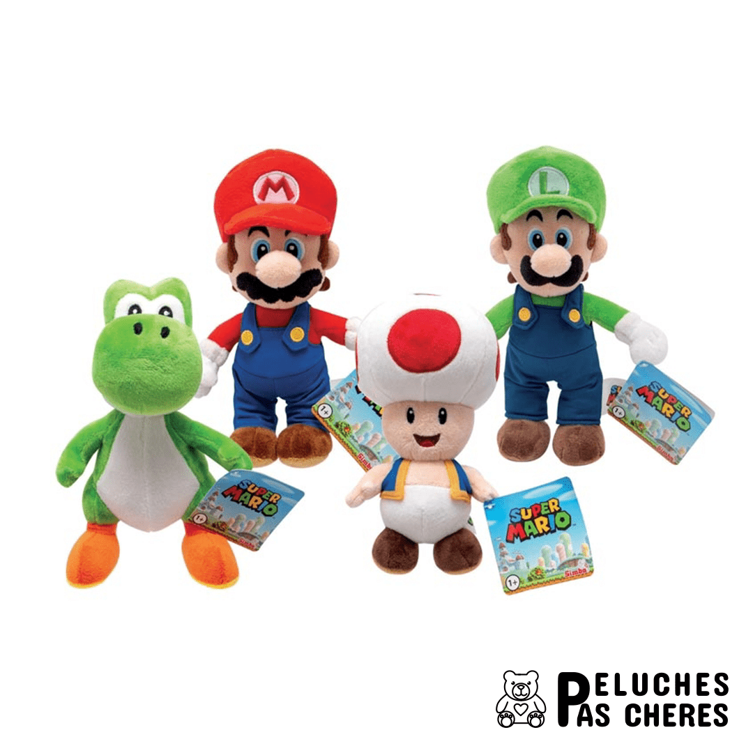 PELUCHE 20CM SUPER MARIO - Peluches Pas Chères