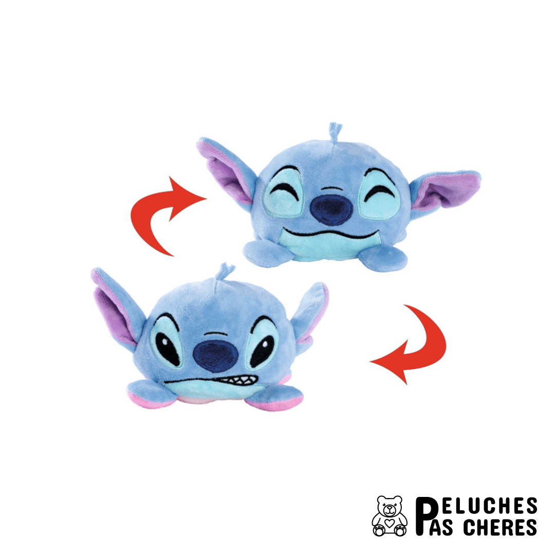 PELUCHE STITCH RÉVERSIBLE 8CM - Peluches Pas Chères