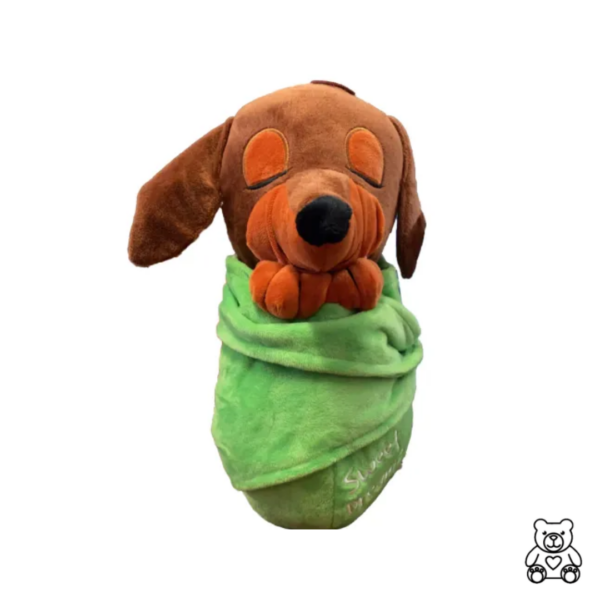 chien couverture vert