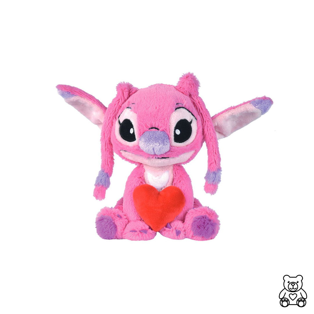 PELUCHE STITCH COEUR 25CM - Peluches Pas Chères