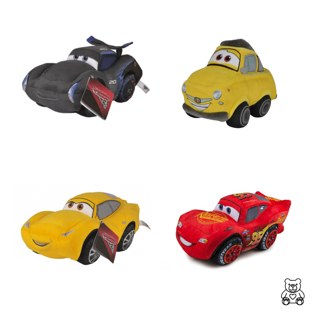 PELUCHE VOITURE CARS 17CM - Peluches Pas Chères