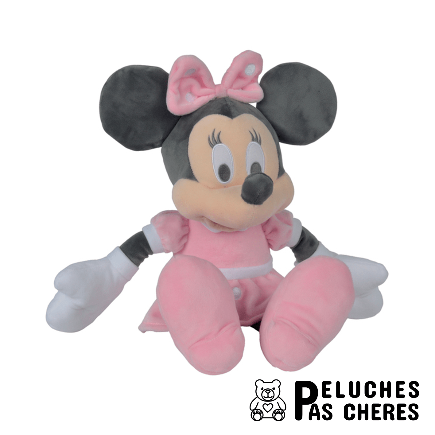 PELUCHE MINNIE BABY 35CM - Peluches Pas Chères