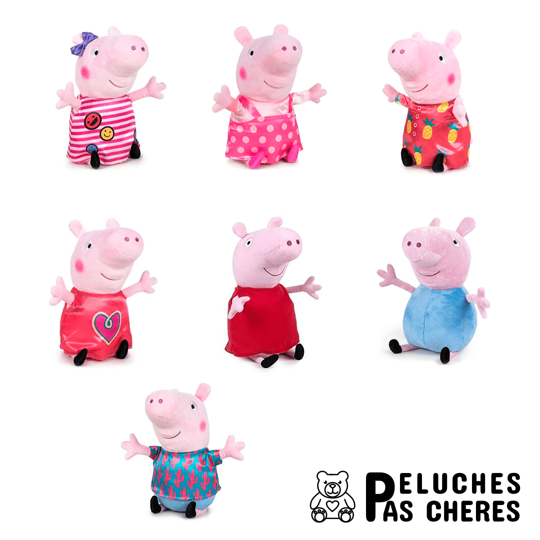 PELUCHE COLLECTION PEPPA PIG - Peluches Pas Chères