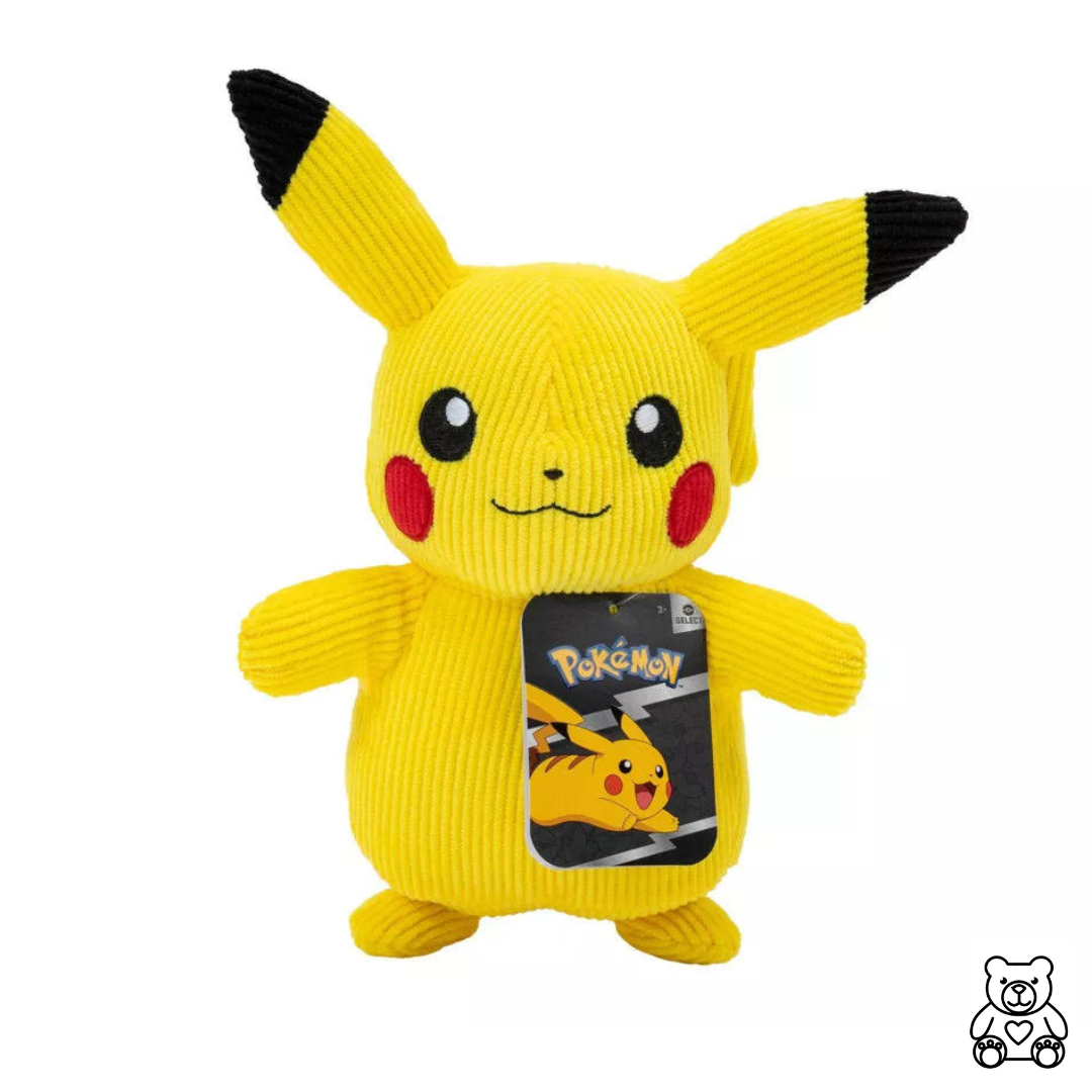 Peluche Pikachu velours côtelé - Peluches Pas Chères