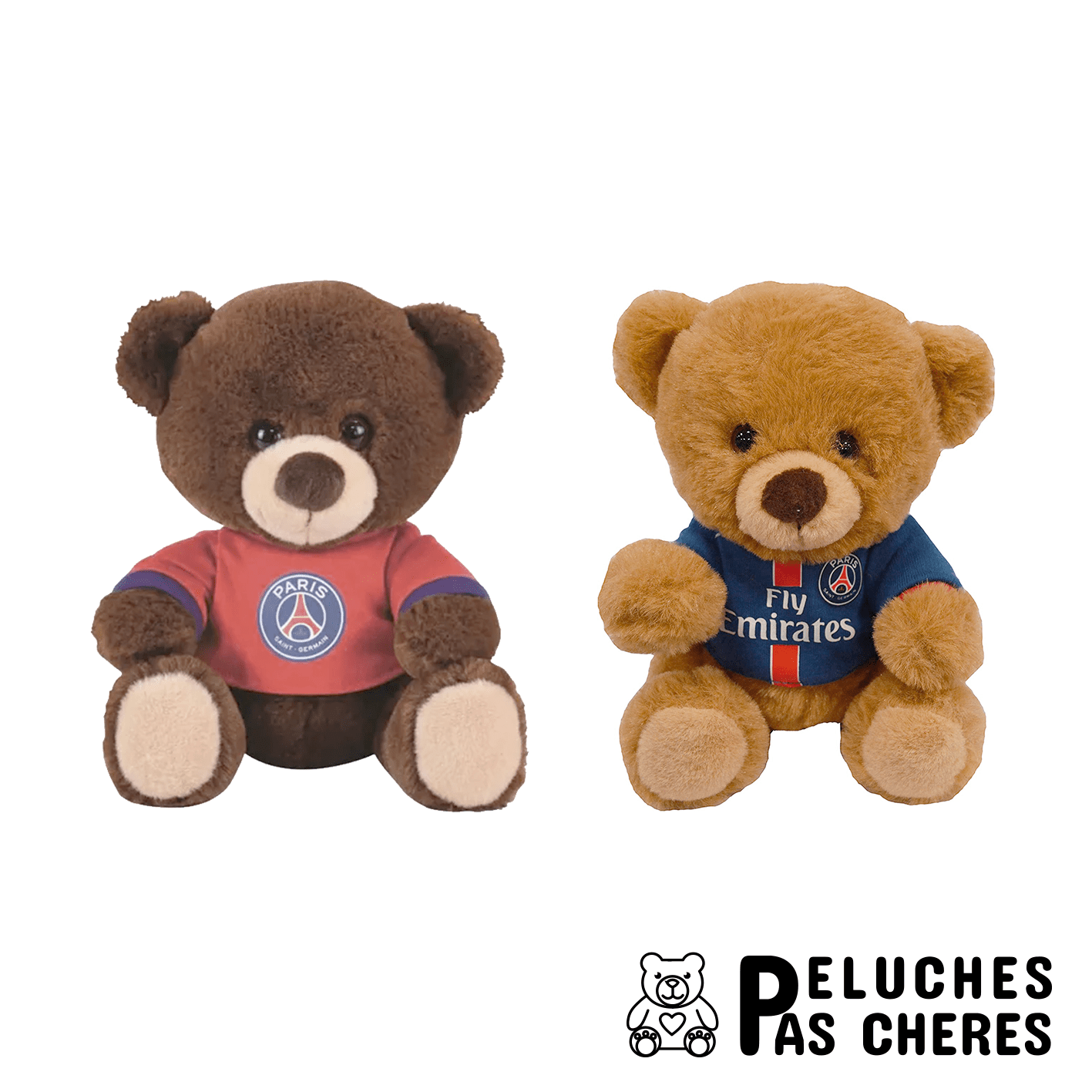 PORTE-CLÉ OURS PSG 13CM - Peluches Pas Chères