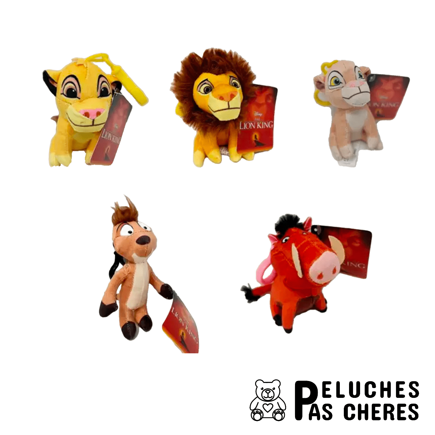 Peluche Simba Le roi lion et sa couverture doudou - Disney